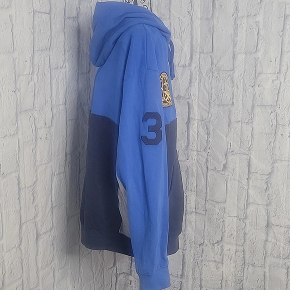 US POLO ASSN. Blue and Gray Zip Up Hoodie Jacket XL - Picture 6 of 9